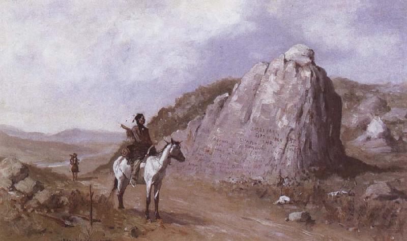 Frederic Remington The Rock of the Signature china oil painting image